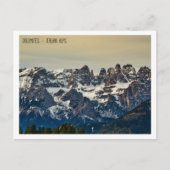 Dolomieten, italiaanse alpen briefkaart (Voorkant)