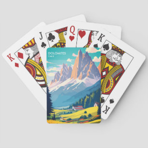 Dolomieten Italië Reis naar het verleden Pokerkaarten