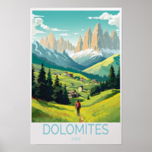 Dolomieten Italië Reisposter
