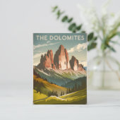 Dolomieten, Italië vintage Briefkaart (Staand voorkant)