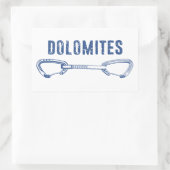 Dolomieten Klimmen Quickdraw Rechthoekige Sticker (Tas)