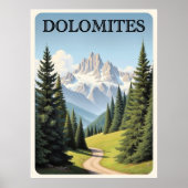 Dolomieten Reizen Poster (Voorkant)
