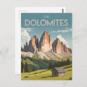Dolomieten-vintage Briefkaart (Voorkant / Achterkant)