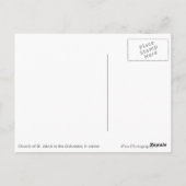 Dolomietenkerk in de winter briefkaart (Achterkant)