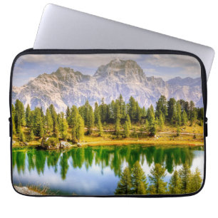 Dolomietgebergten en het sluipende landschap van h laptop sleeve