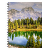 Dolomietgebergten en het sluipende landschap van h notitieboek (Voorkant)