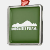 Dolomites alsjeblieft metalen ornament (Links)