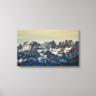 Dolomites, italiaanse alpen canvas afdruk