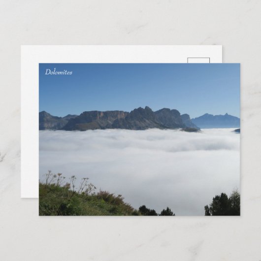 Dolomites Italië Briefkaart (Voorkant / Achterkant)