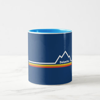 Dolomites, Italië Tweekleurige Koffiemok