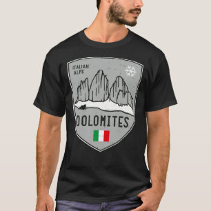 Dolomites Mountain Italië Emblem T-shirt