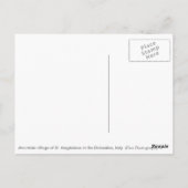 Dolomites village en automne blanc texte carte pos (Dos)