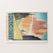 Dolomites Vintage Travel Poster Legpuzzel (Horizontaal)