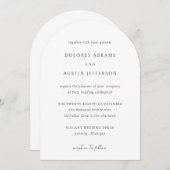 Dolores Classic Elegant Huwelijk Kaart (Voorkant / Achterkant)