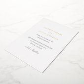 Dolores Classic Elegant Wedding Save the Date Folie Uitnodiging (Gedraaid)