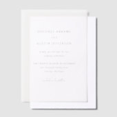 Dolores Classic Elegant Wedding Save the Date Vellum Uitnodigingen (Offset)