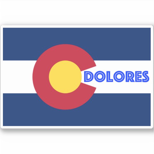 Dolores Colorado Sticker (Voorkant)