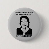 Dolores Huerta Quote Button (Voorkant)