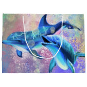 Dolphijn-cadeautas Gescheiden Koppel Liefde Groot Cadeauzakje (Achterkant)