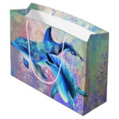 Dolphijn-cadeautas Gescheiden Koppel Liefde Groot Cadeauzakje (Achterkant Gekanteld)