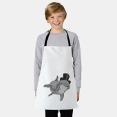 Dolphin als Gentleman met bovenste hoed Schort (Gedragen)