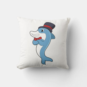 Dolphin als Gentleman met Pet Kussen