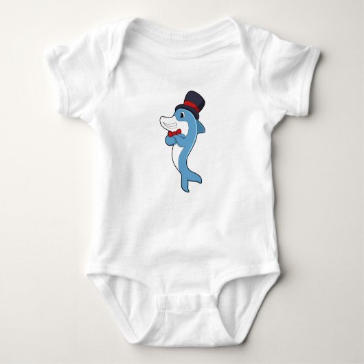 Dolphin als Gentleman met Pet Romper (Voorkant)