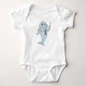 Dolphin als leraar met pointer romper (Voorkant)
