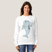 Dolphin als leraar met pointer trui (Voorkant volledig)