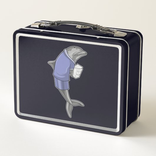 Dolphin als secretaris met Stack of paper (Achterkant)