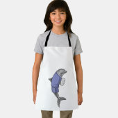 Dolphin als secretaris met Stack of paper Schort (Insitu)