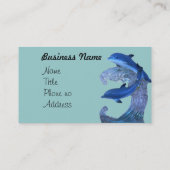 Dolphin Art Carte de visite (Dos)