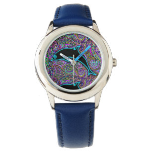 Dolphin Art Design Horloge