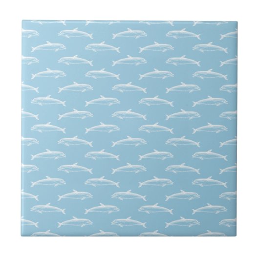 Dolphin Art Pattern Antiek Dolphin Design Tegeltje (Voorkant)