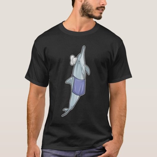 Dolphin as Cook with Chef hat T-shirt (Voorkant)