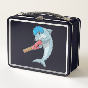 Dolphin at Cricket with Cricket bat
