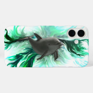 Dolphin Baby iPhone 16 Plus Hoesje