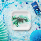 Dolphin Baby Papieren Bordje (Feest)