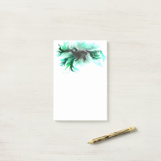 Dolphin Baby Post-it® Notes (Op bureau)