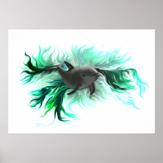 Dolphin Baby Poster (Voorkant)