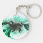 Dolphin Baby Sleutelhanger (Achterkant)