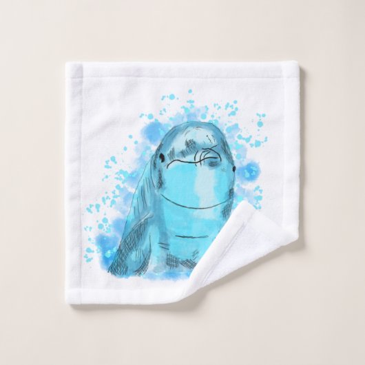 Dolphin  bad handdoek (Wasdoekje)