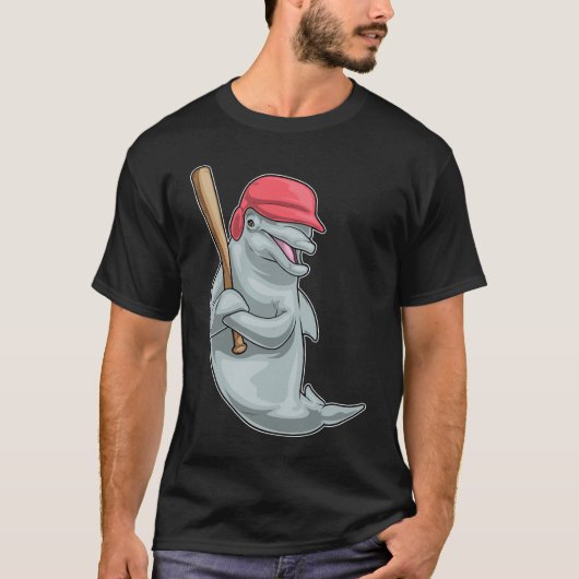Dolphin Baseball Baseball T-shirt (Voorkant)