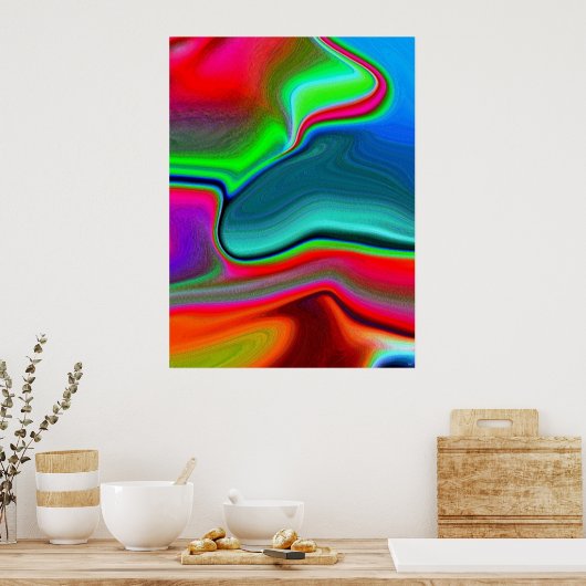 Dolphin Bay afdrukken Poster (Keuken)