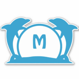 Dolphin Beach Front Mailbox Adres Sticker