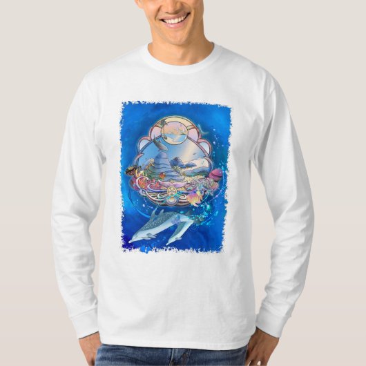 Dolphin Beach Paradise Long Sleeve Shirt (Voorkant)