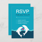Dolphin Beach Wedding RSVP (Devant / Derrière)