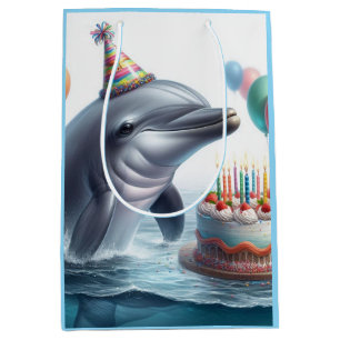 Dolphin Birthday Medium Cadeauzakje