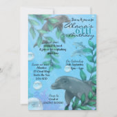 Dolphin Birthday Party Invitations Kaart (Voorkant)