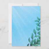 Dolphin Birthday Party Invitations Kaart (Achterkant)